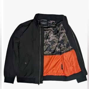 Marc New York Men’s Black Bomber Jacket, Size Large
